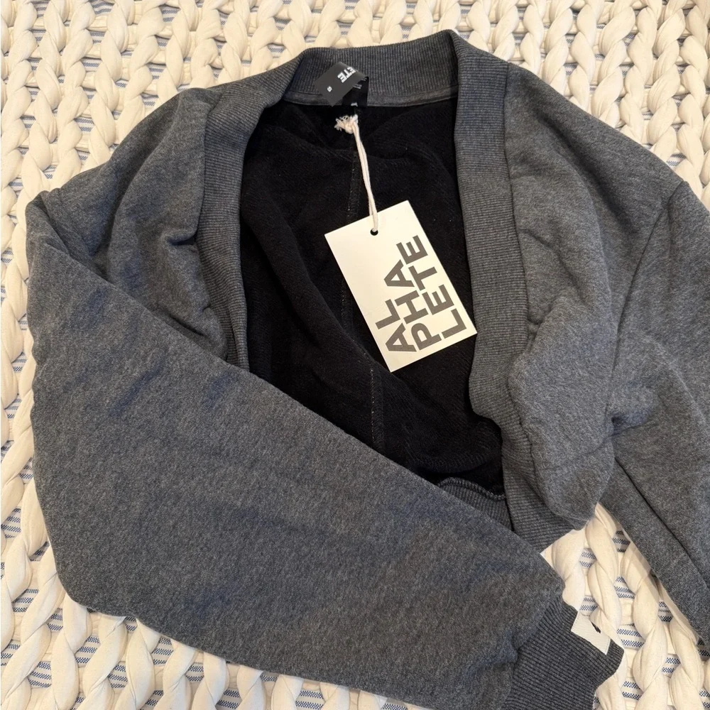 Alphalete Gray Knit Blazer Suit Jacket - Picture 2 of 2